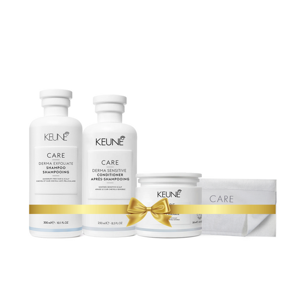 Care Derma Sensitive Holiday Package  (Shampoo, Conditioner, Mask, Towel)